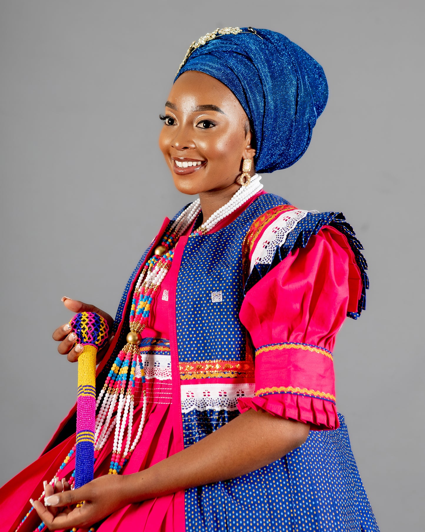 Beaded Bridal Stick Multicolour