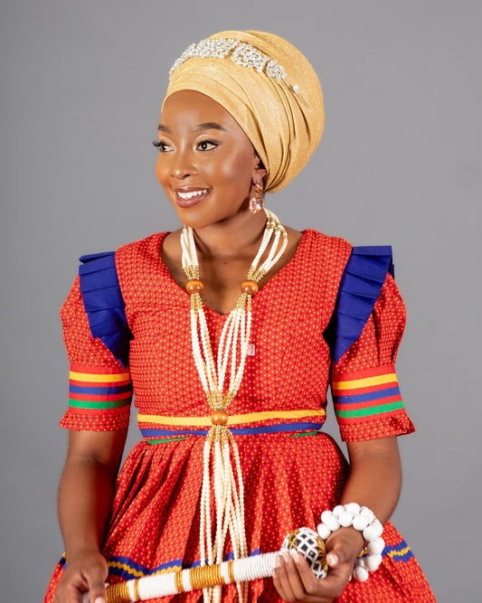 Beaded Bridal Stick White