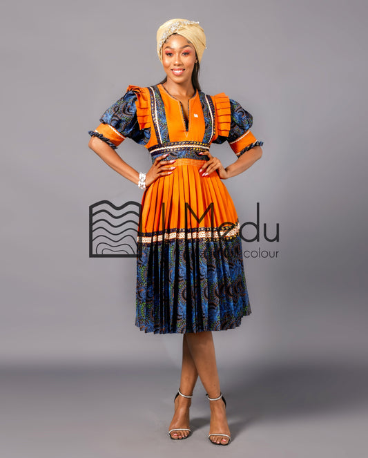 Mologadi Bridal Set Mustard