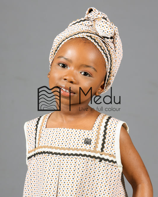 Kiddies Headwrap Manoko Beige