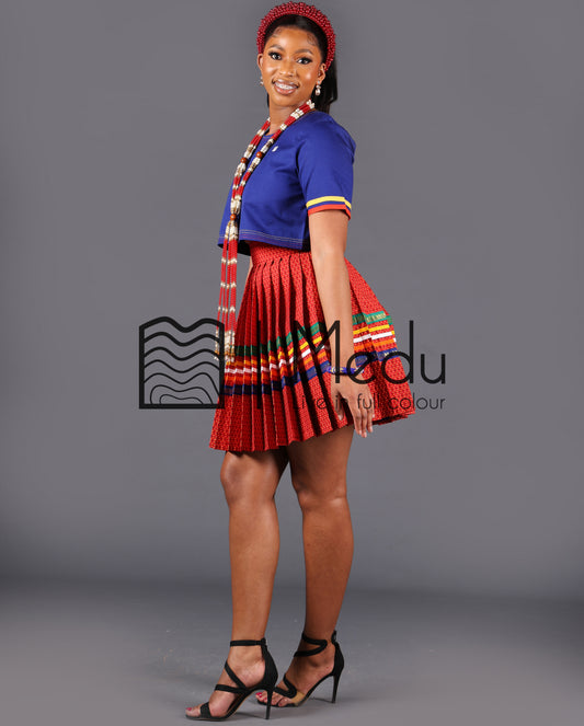 Makgabo Mini Set Royal and Red