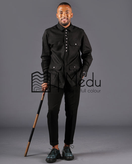 His & Hers: Manoko Bridal Set in Red