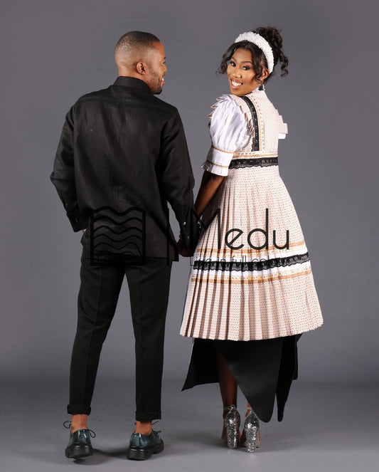 His & Hers: Mogoshadi Bridal White and Beige