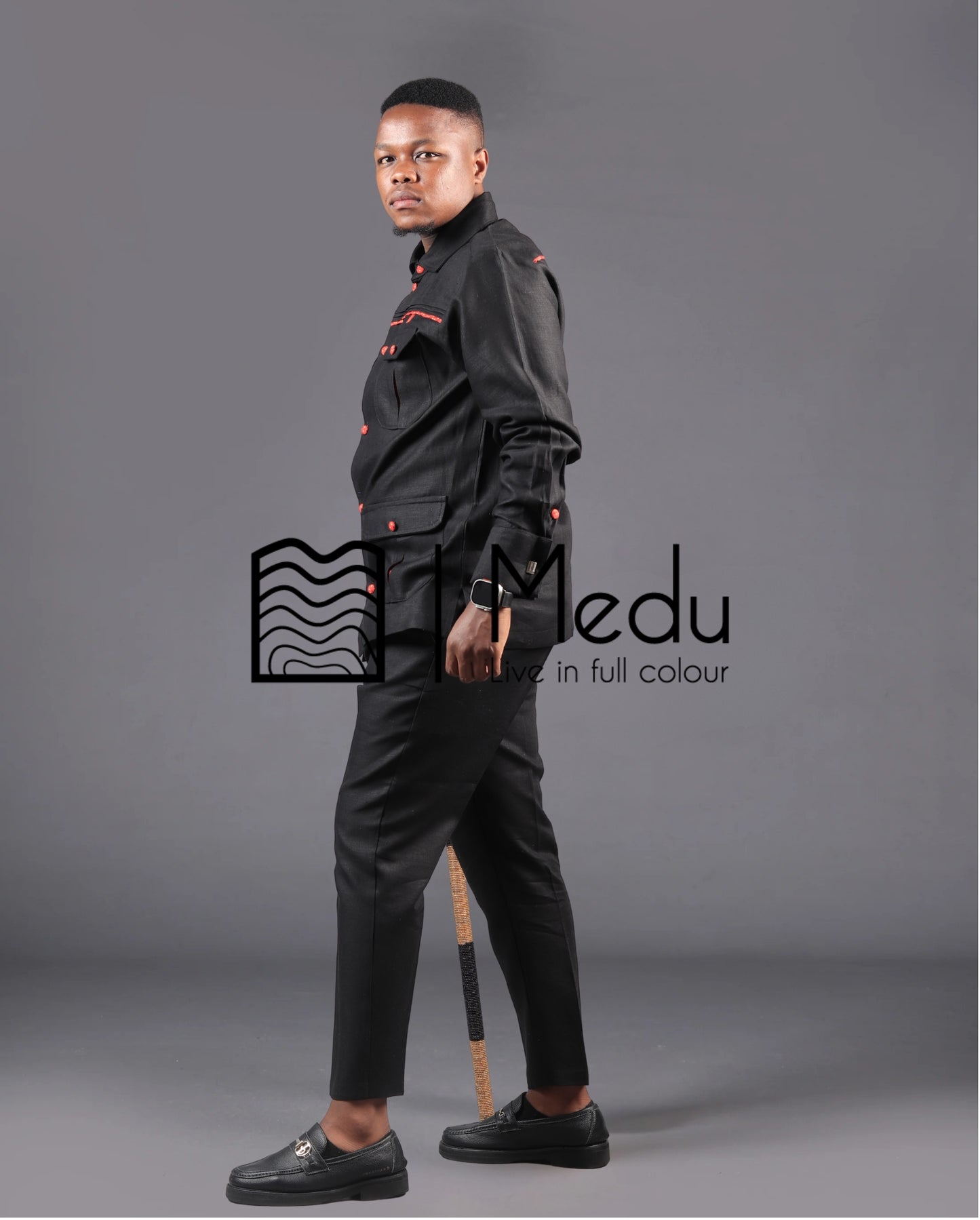 Kwena Luxe Safari Shirt with Trimmings