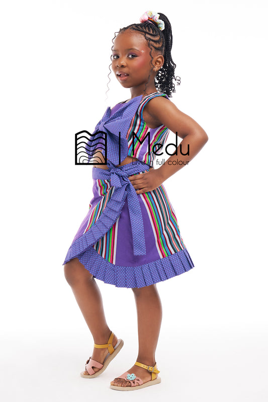 Kiddies Naledzi Giant Bow Set Purple