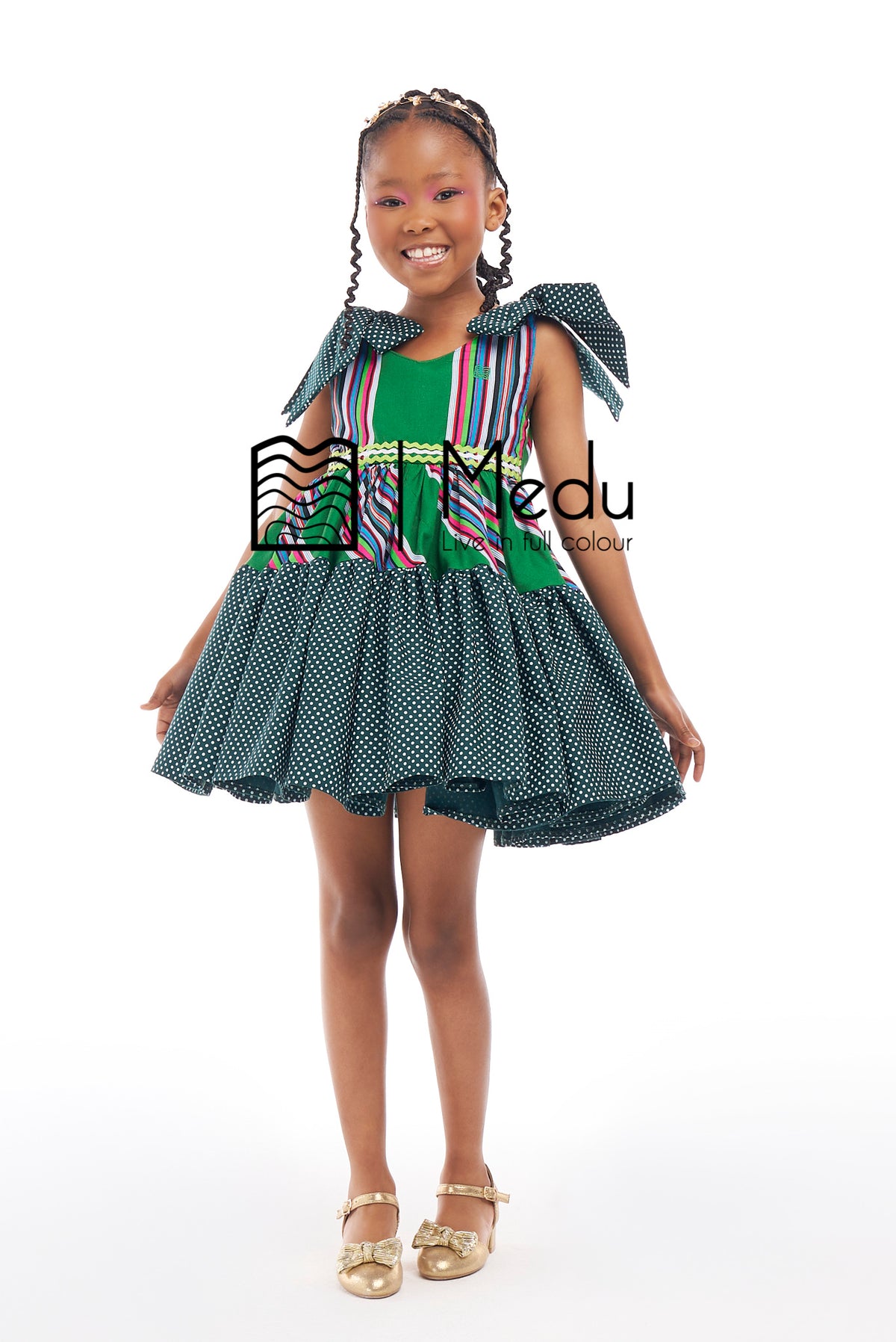 Kiddies Lupfumo Princess Dress Green
