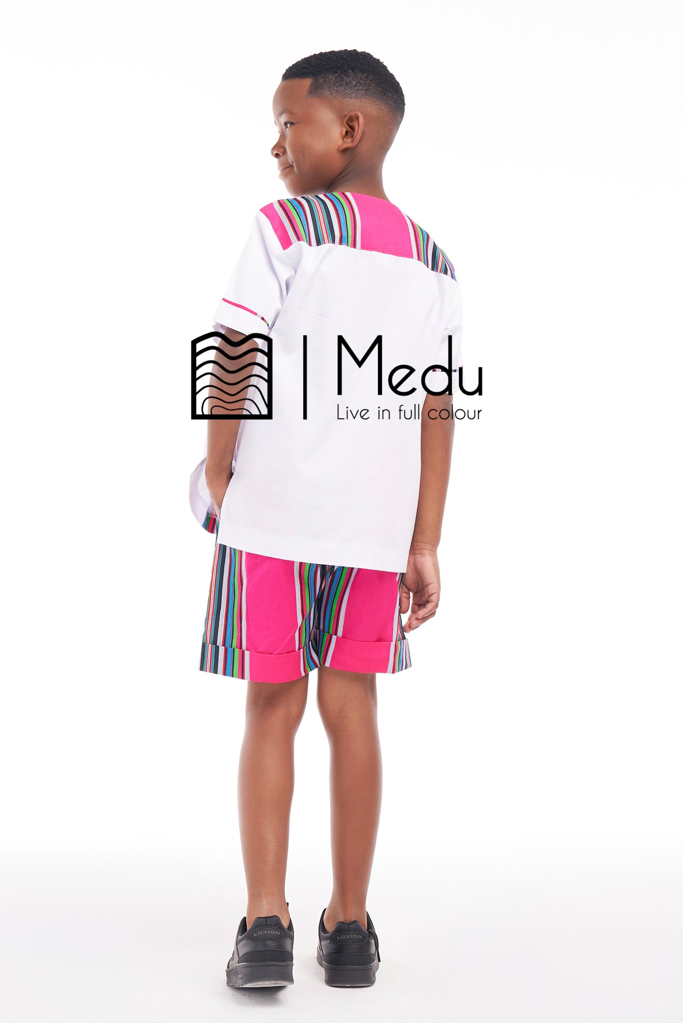 Kiddies Takalani Shirt And Shorts Set Pink