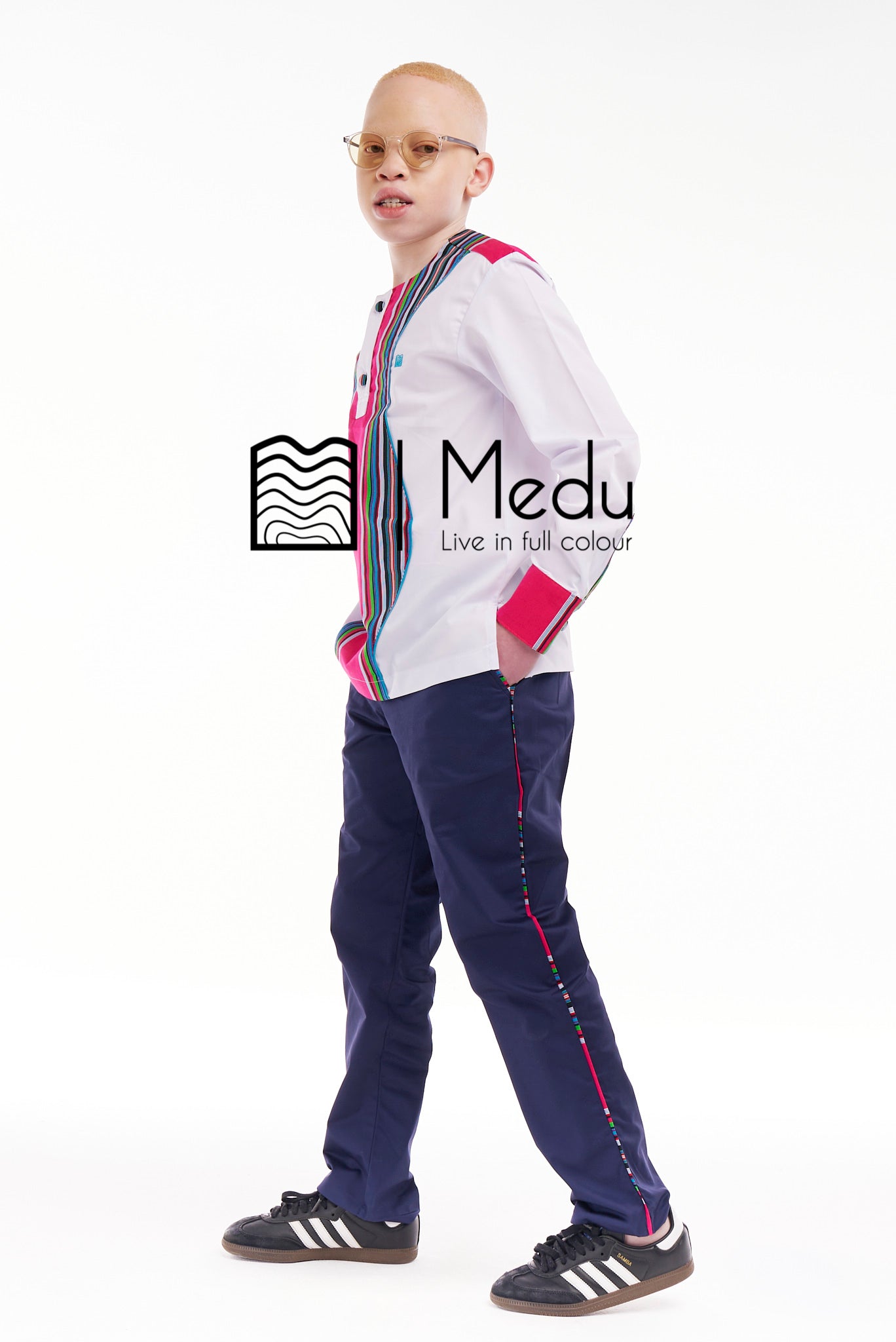 Kiddies Lufuno Shirt And Trousers Set Pink