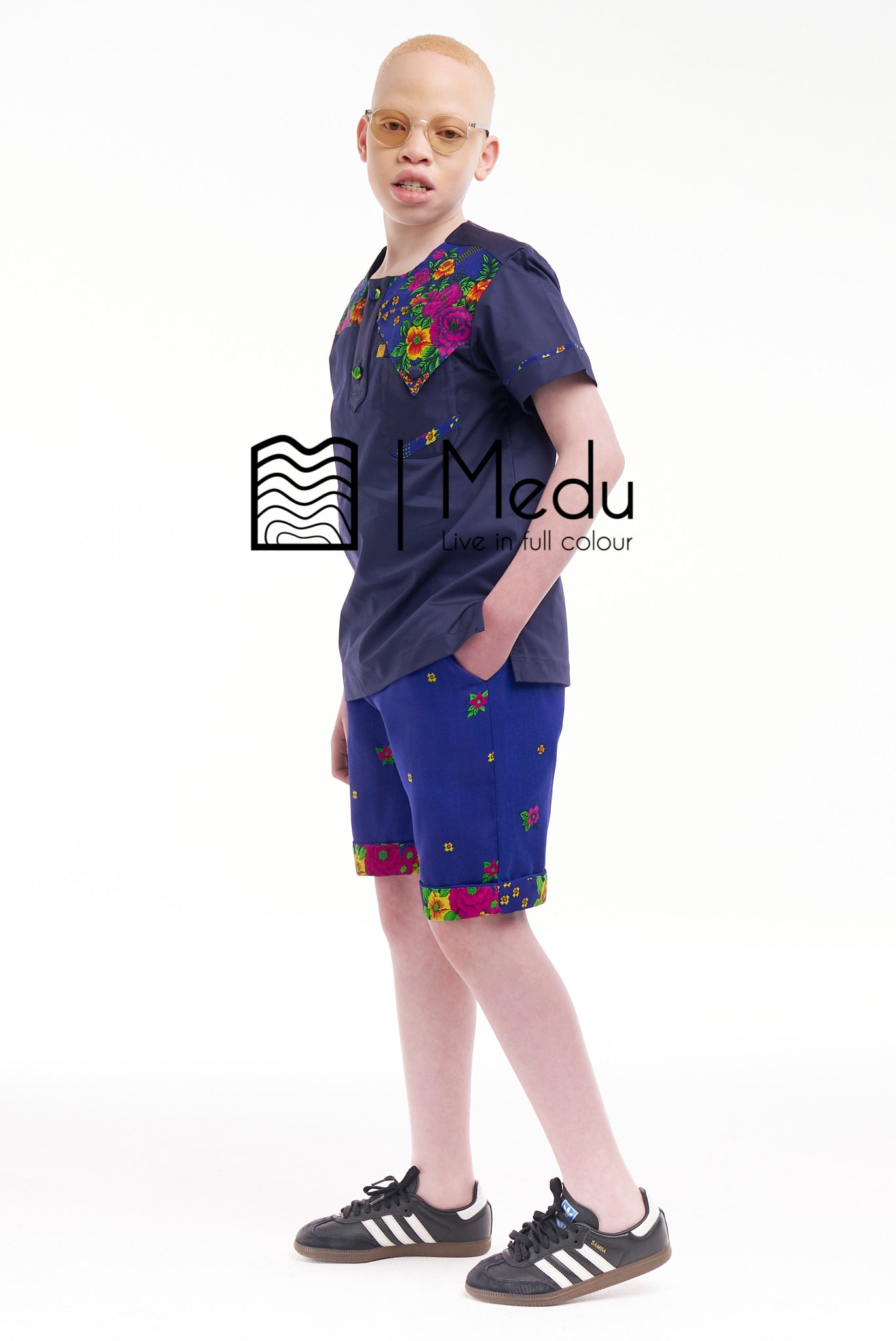 Kiddies Ntsako Shirt And Shorts Set Royal Blue
