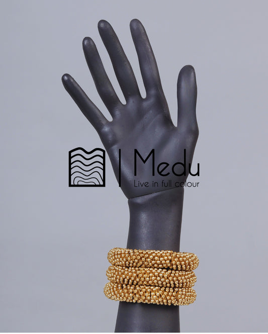 Chunky Rainbow Stack Bangles Orange Theme