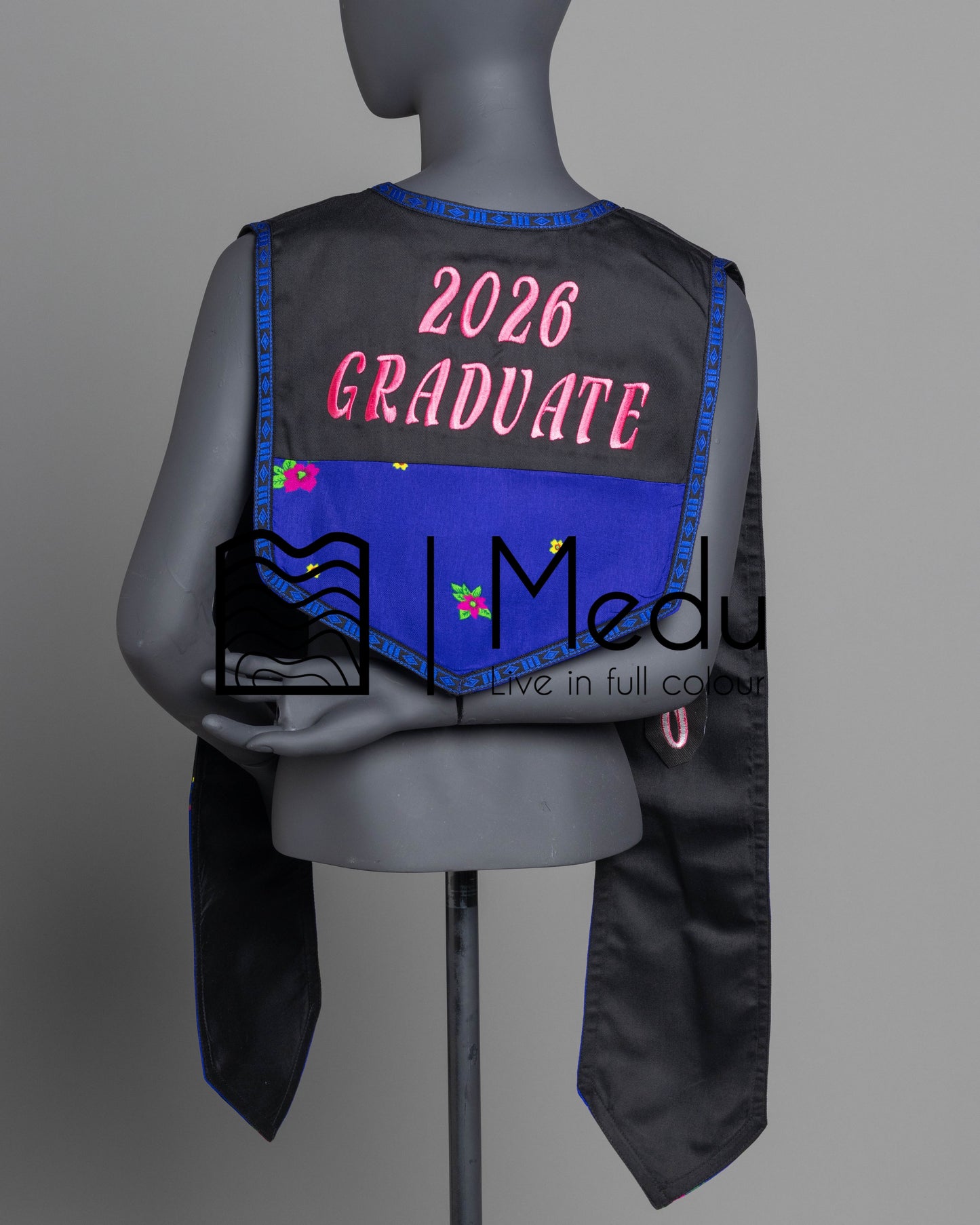 Embroidered Graduation Stole Tsonga Themed
