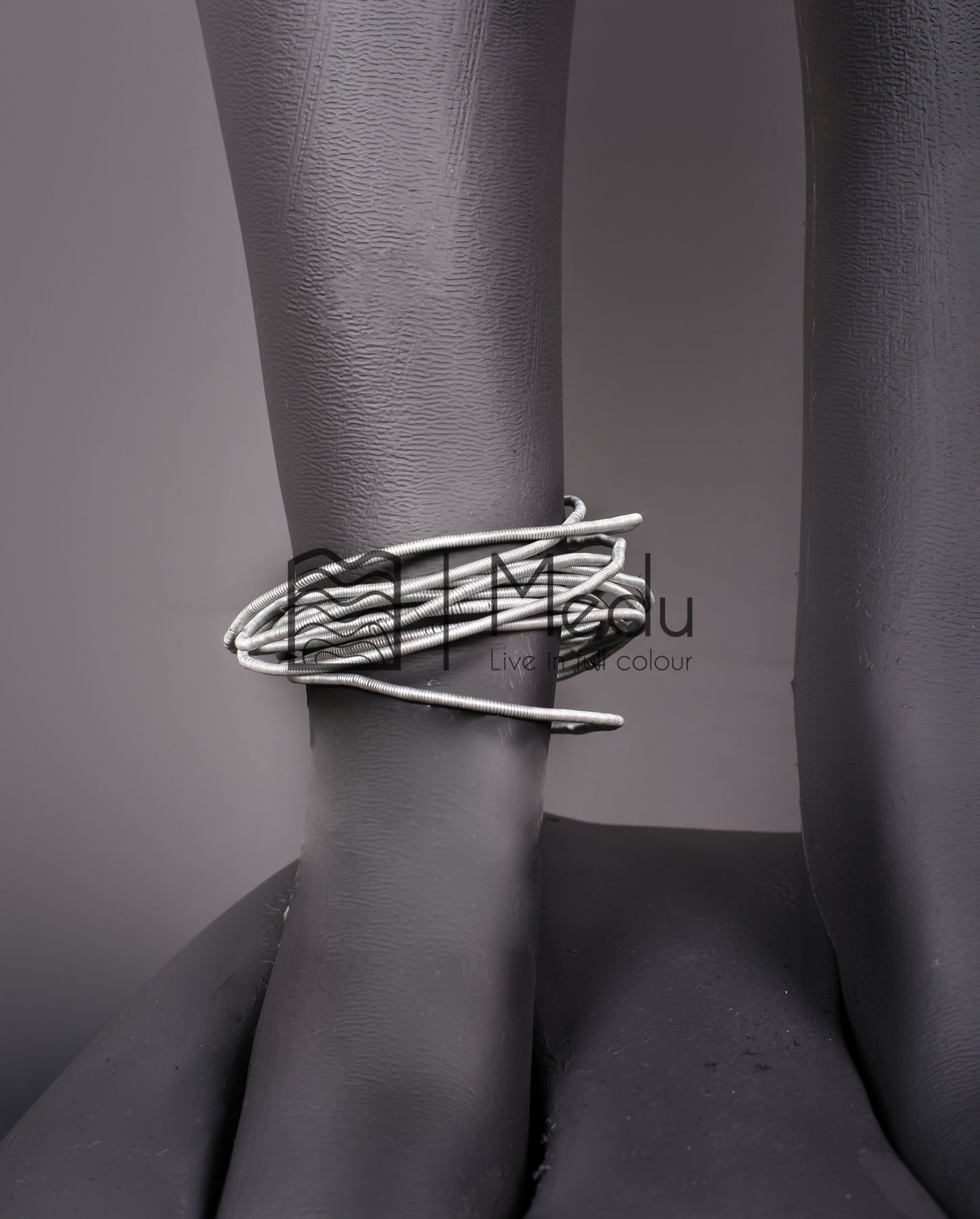 Maseka Anklets in Silver