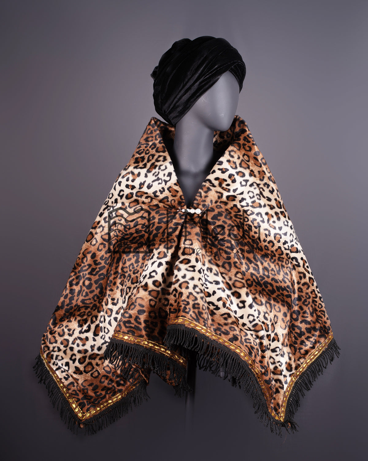 Nkwana Leopard Print Shawl