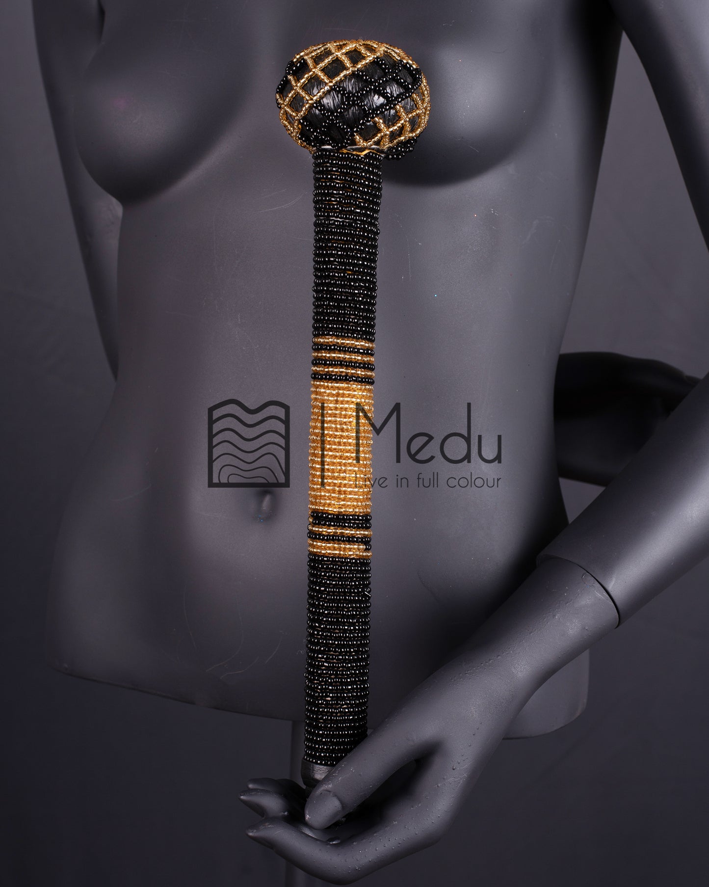 Beaded Bridal Stick Black