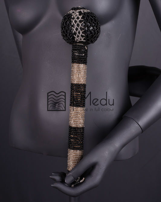 Beaded Bridal Stick Black
