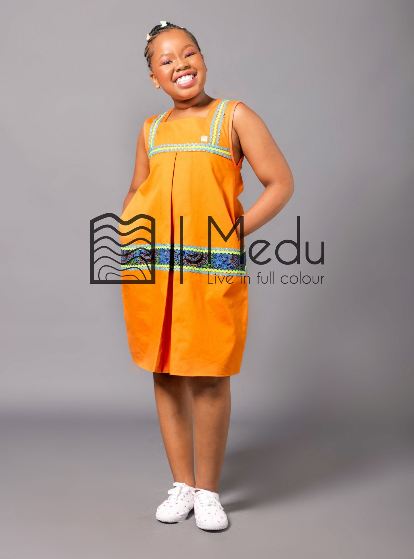 Kiddies Lerato Yele Dress in Mustard