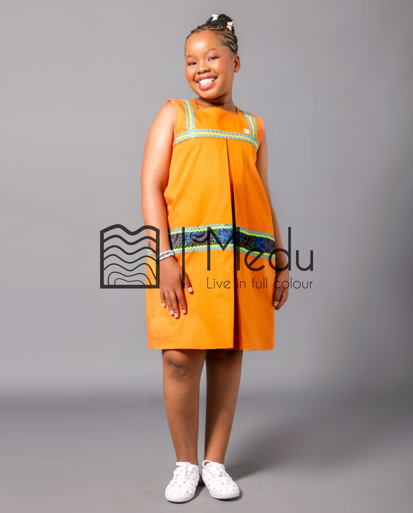 Kiddies Lerato Yele Dress in Mustard