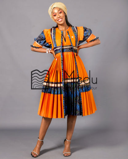 Mologadi Bridal Set Mustard