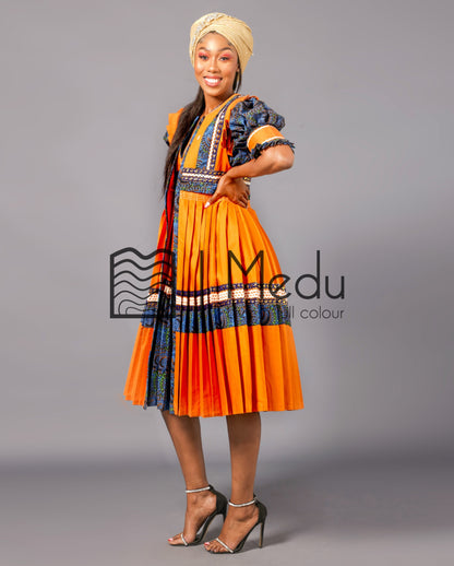 Mologadi Bridal Set Mustard