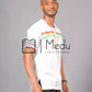 Mokone Front Stripes Shirt in White