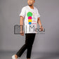 Mokone Circle Panels Shirt in White