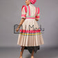 Mologadi Pleated Bridal Set in Pink & Beige