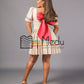 Mmashela Giant bow Mini Dress in Beige