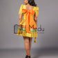 Mmashela Giant bow Mini Dress in Yellow