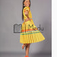 Boledi Pleated Dress in Yellow