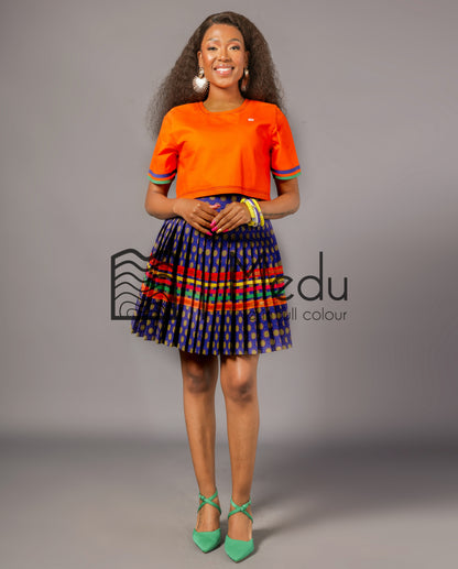 Makgabo Mini Set in Orange & Blue