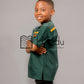 Kiddies Pule Front Panel Shirt in Green