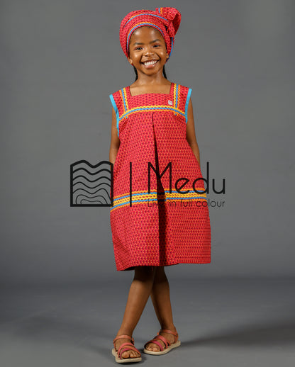 Kiddies Lerato Yele Dress Manoko Pink