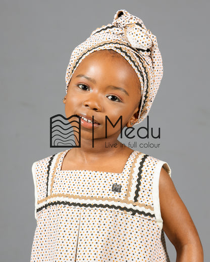 Kiddies Headwrap Manoko Beige