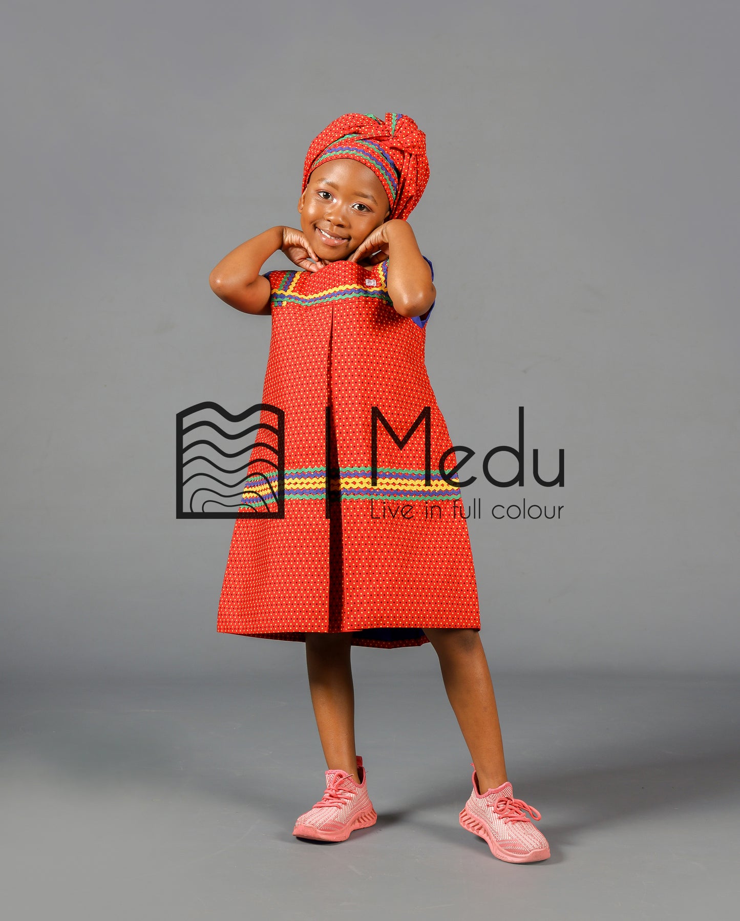 Kiddies Lerato Yele Dress in Red