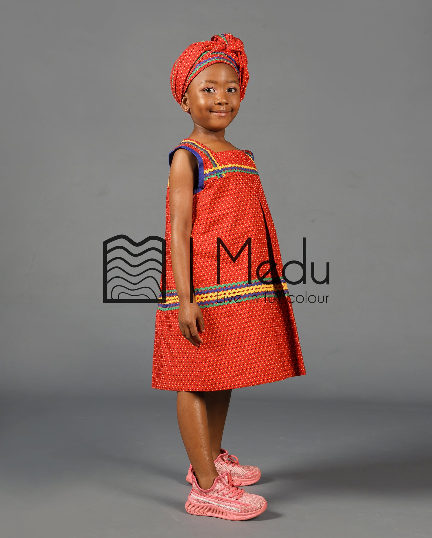 Kiddies Lerato Yele Dress in Red