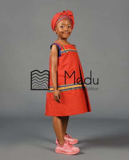 Kiddies Lerato Yele Dress in Red
