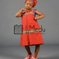 Kiddies Lerato Yele Dress in Red