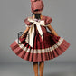Kiddies Maru Pleated Dress in Maroon