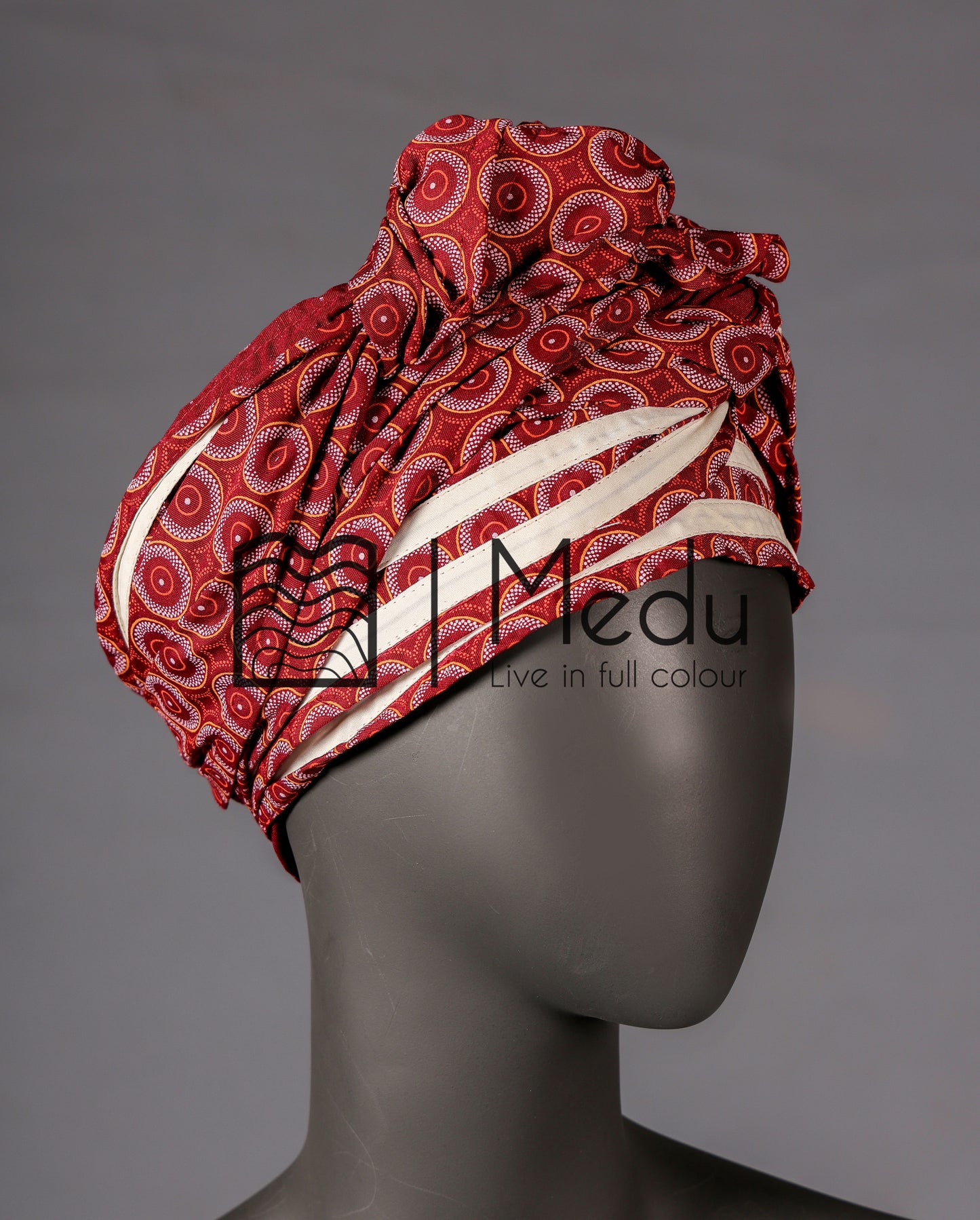 Matching Headwrap Maroon