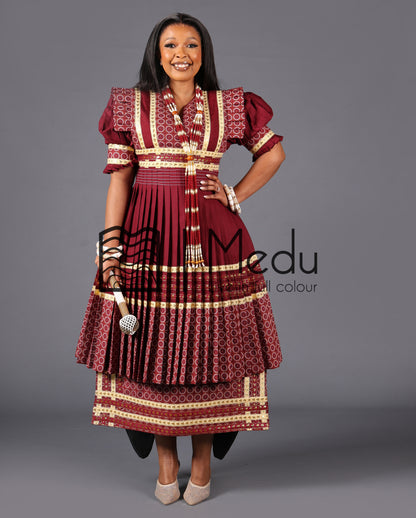 Modipadi Bridal Set in Maroon