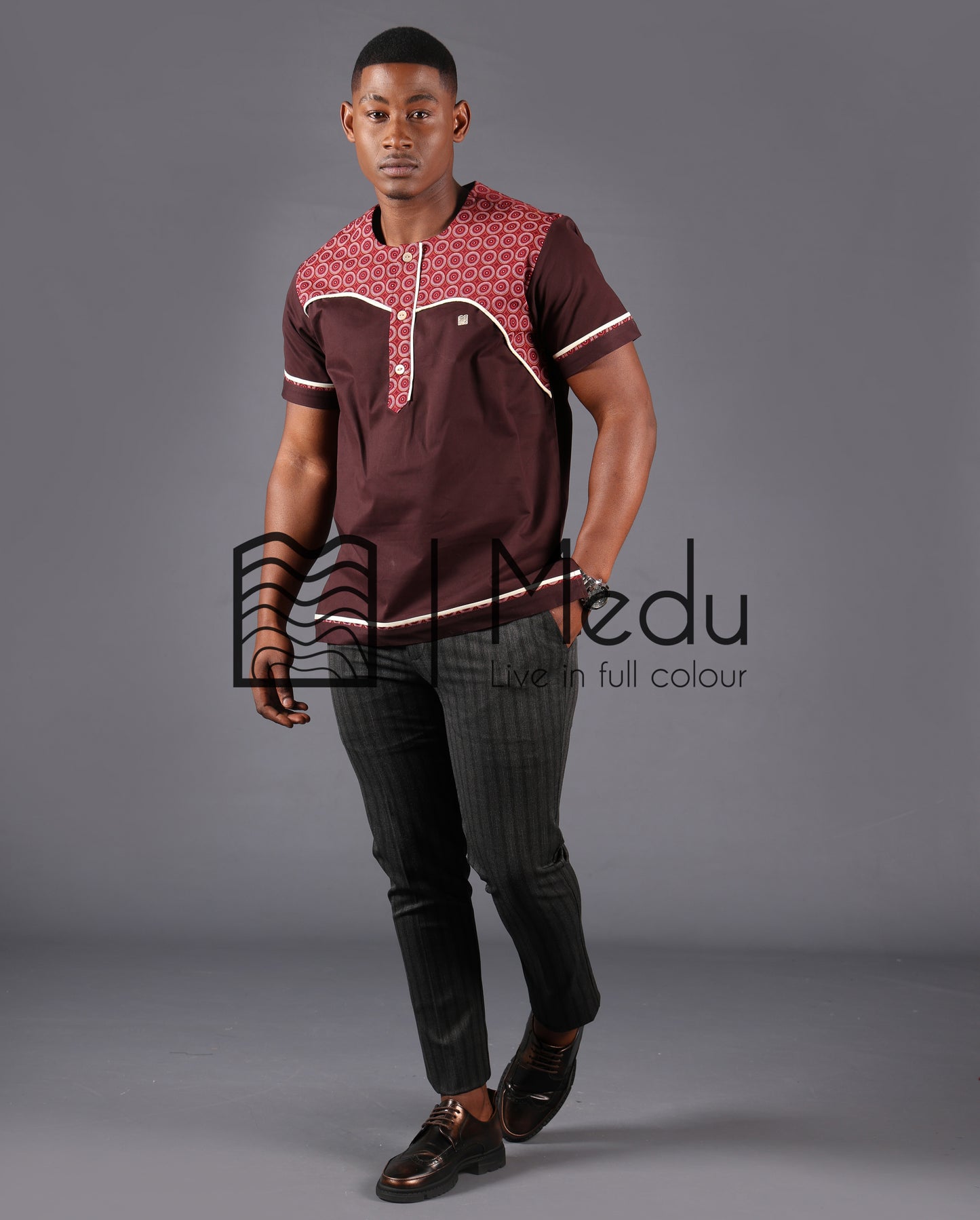 His & Hers: Bridal Set in Boledi Maroon