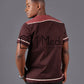 Noko Front Panel Shirt in Maroon