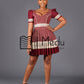 His & Hers: Mmashela Giant Bow Mini Dress in Maroon
