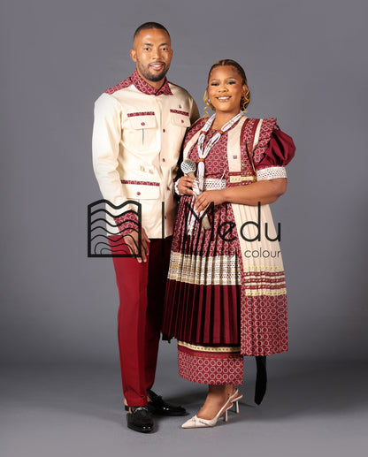 His & Her: Ntsoaki Luxe Set Maroon