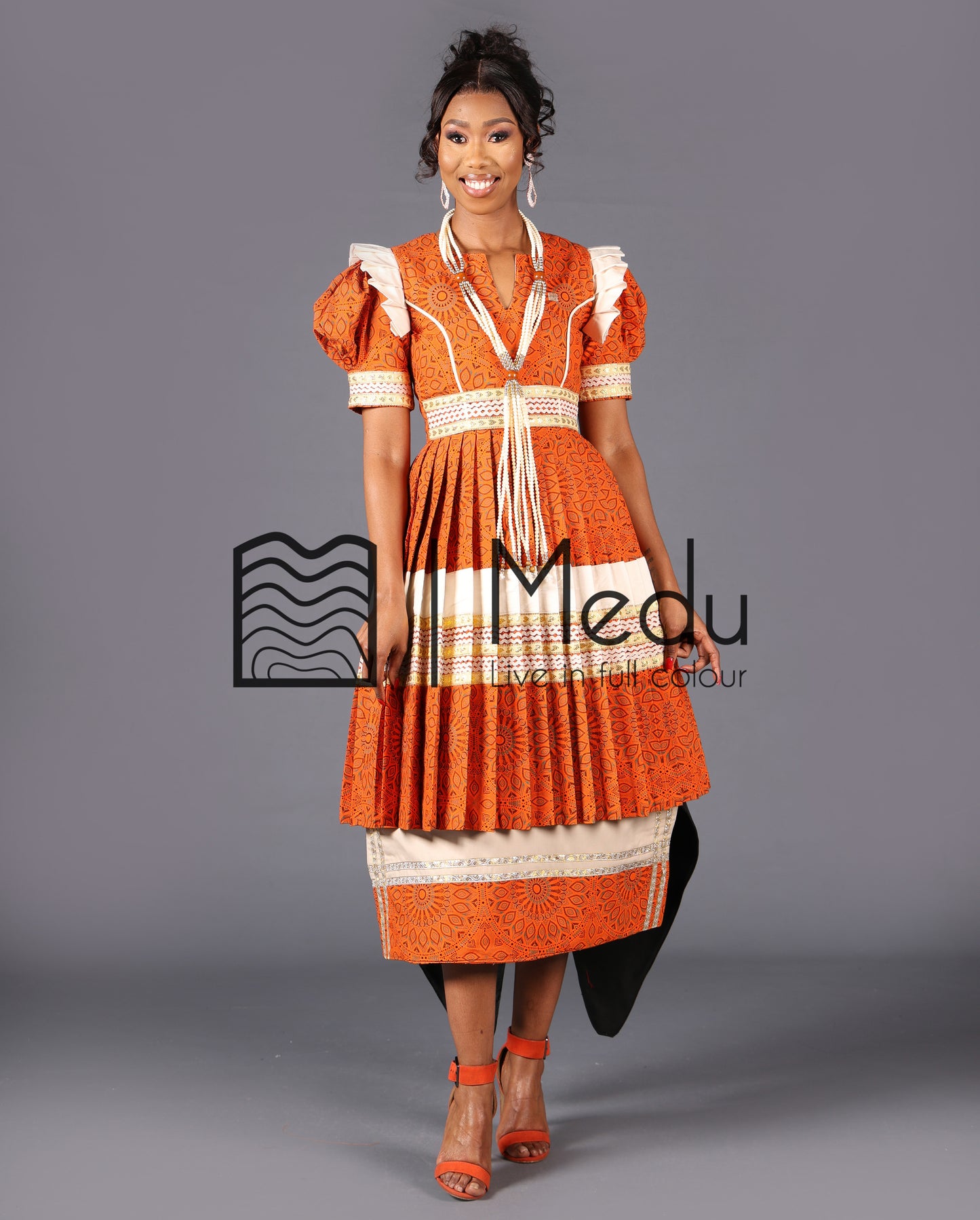 Boledi Bridal Set in Orange