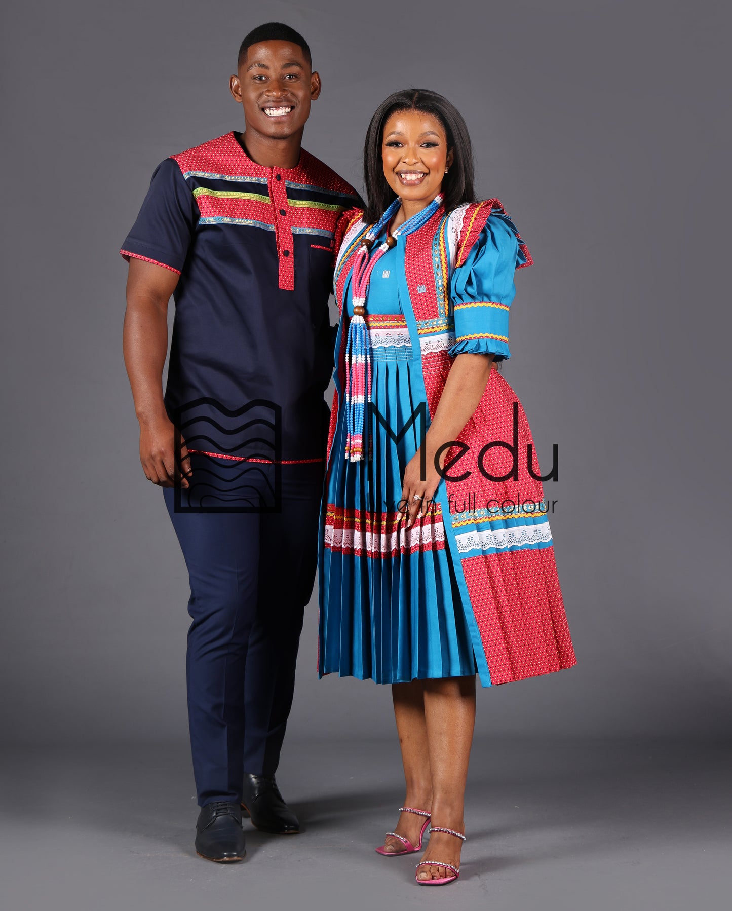 His & Hers: Boledi Bespoke Bridal Manoko Pink