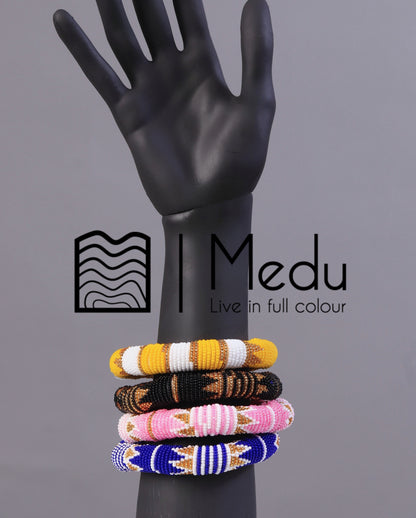 Fine Beaded Bangles Multicolour
