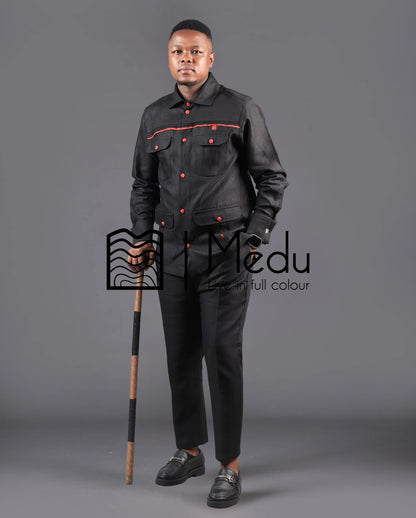 Kwena Luxe Safari Shirt with Trimmings