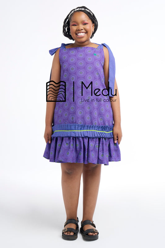 Kiddies Lethabo Yoke Dress Purple
