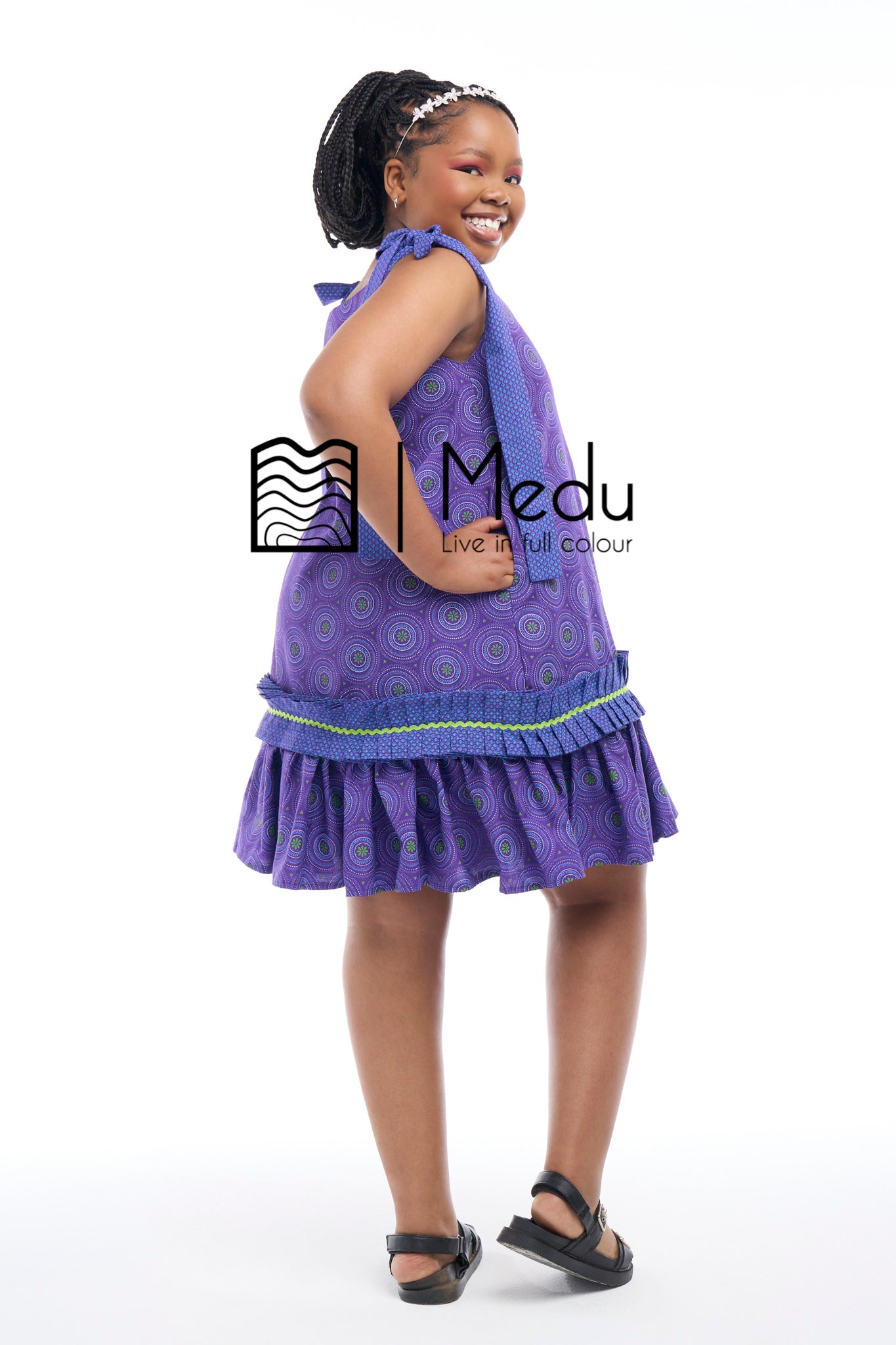 Kiddies Lethabo Yoke Dress Purple